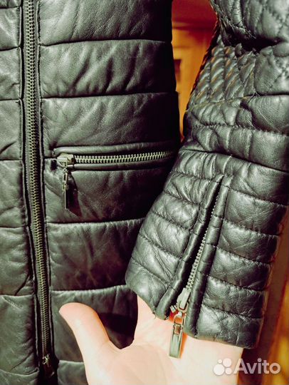 Стеганое пальто демисезонное