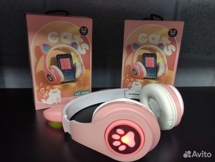 Наушники кошачьи ушки jst-b39m