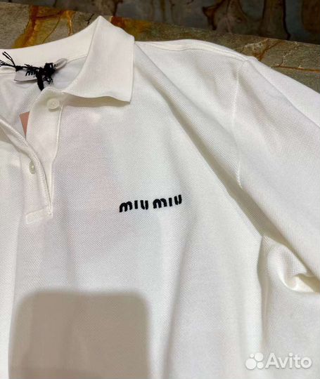 Футболка поло Miu Miu