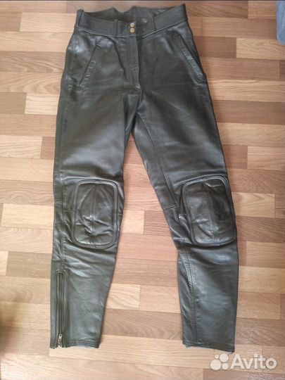 Мотоштаны кожаные унисекс
