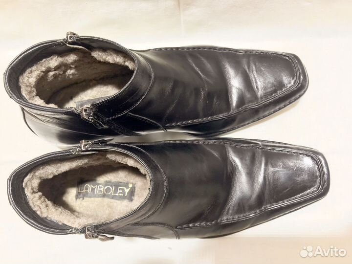Мужские зимние туфли на меху 43 размер