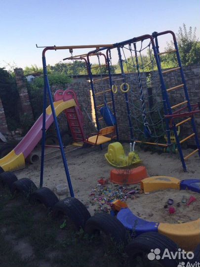 Детская горка пластиковая уличная бу