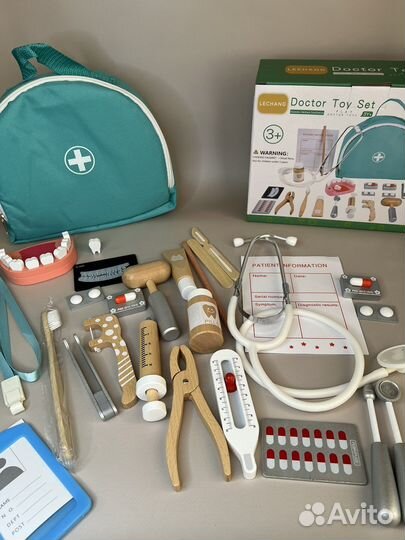 Набор доктора деревянный