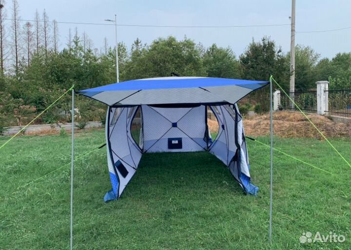 Зимняя палатка куб трехслойная 400х200