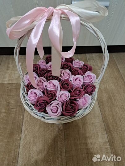 Букет из мыльных цветов