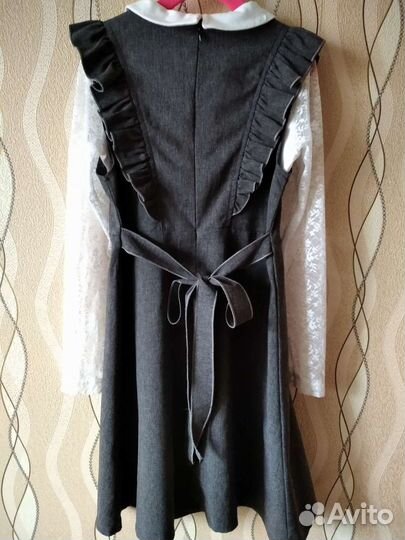 Сарафан школьный / белая блузка / школьная форма