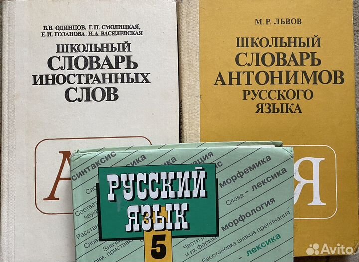 Словари школьные