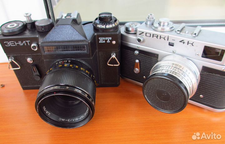 Пленочный фотоаппарат зенит,зоркий-4к