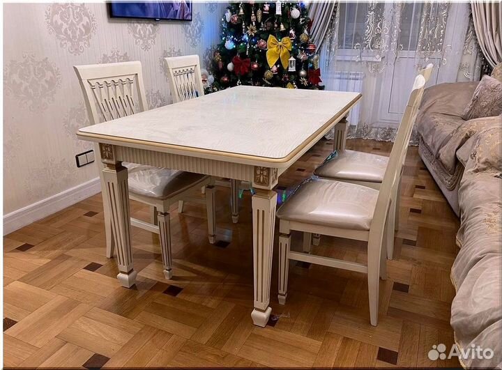 Стол обеденный овальный раздвижной