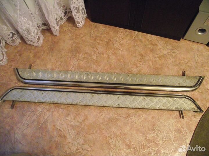 Защита из нержавей порогов и бампера для Лифан Х60