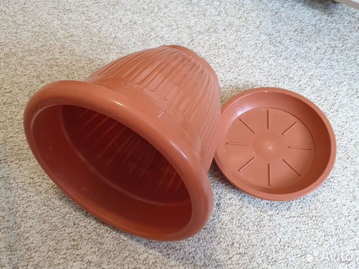 Цветочный горшок пластик