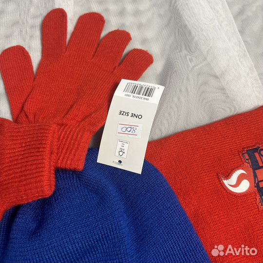 Комплект детский перчатки+шарф+шапка, европа