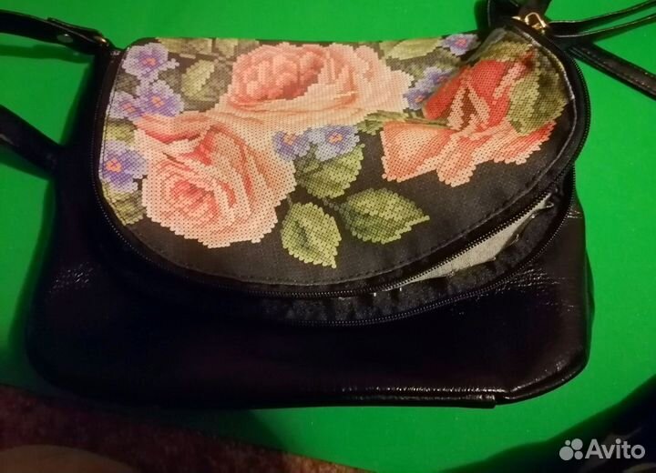 Сумка пошитая для вышивки бисером