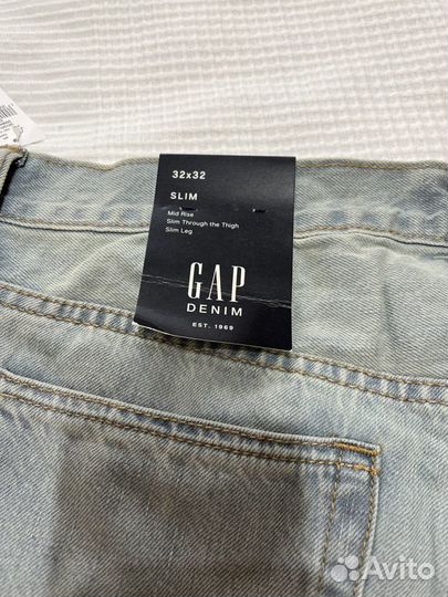 Мужские джинсы GAP оригинал новые W34хL32