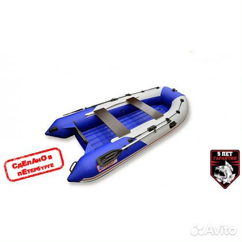 Надувная лодка пвх стелс 315 аэро с надувным дном