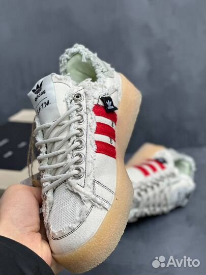 Кроссовки Adidas x Sftm Campus 80s (белые)