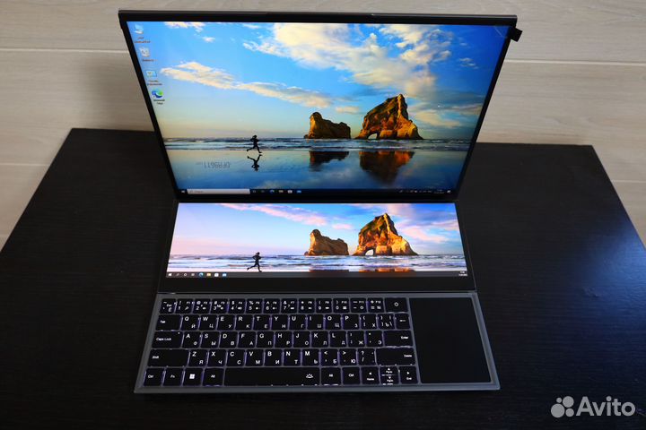 Ноутбук 16 дюймов с двумя экранами i7