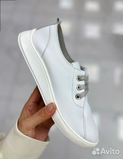 Кеды женские натуральная кожа