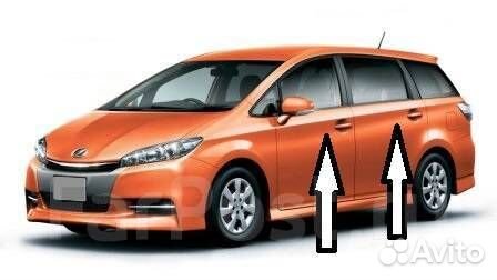 Молдинг стекла двери Toyota wish 4шт. Комплект Пер