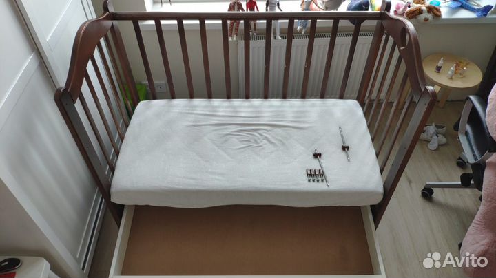 Детская кроватка + качалка Ведрусс Лана 2