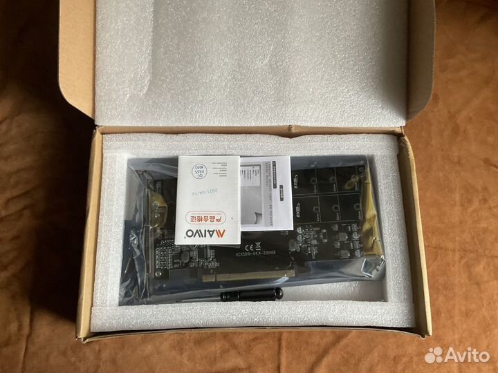 Карта-адаптер maiwo kcssd10 pciex4, M.2Nvme