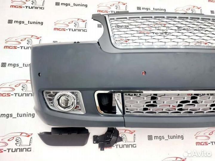 Бампер в сборе Autobiography рест Range Rover 2-12