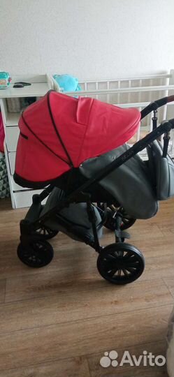 Коляска 2 в 1 эко кожа