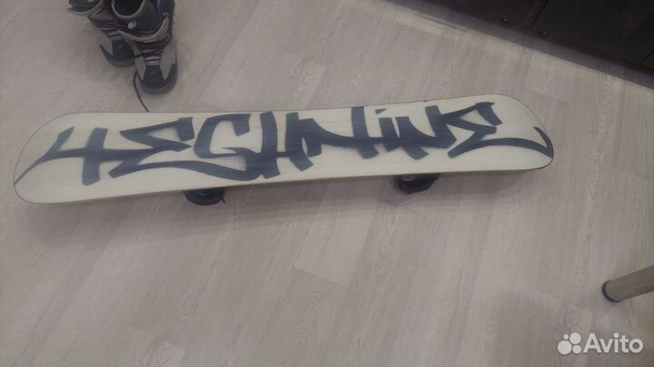 Сноуборд158см с креплением и ботинками 42размер