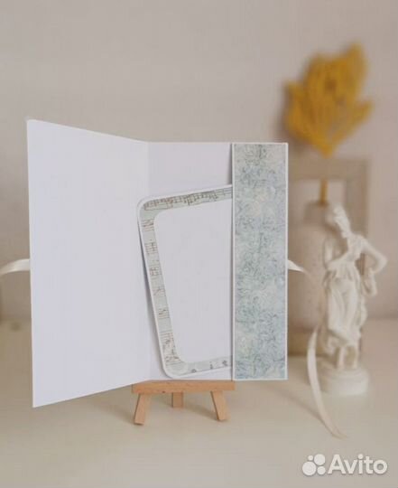 Свадебная открытка - конверт ручной работы