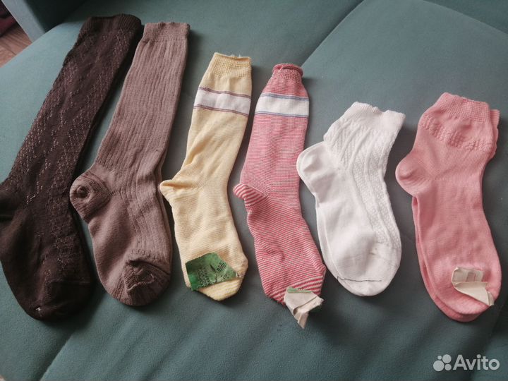 Носки получулки детские разные
