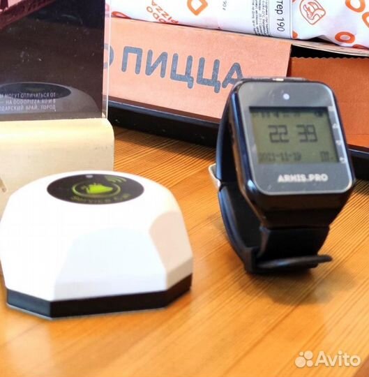 Беспроводная система/кнопка вызова официанта часы