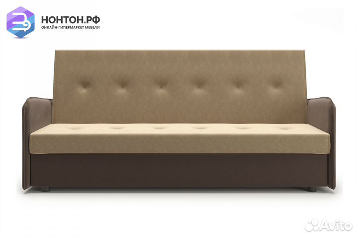 Диван-кровать Оазис бежево-коричневый