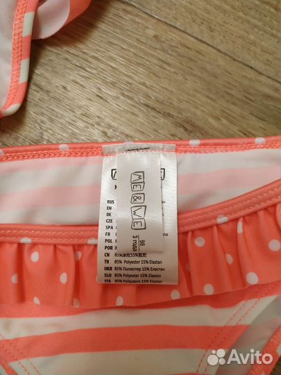 Купальник для девочки новый 3-4 года