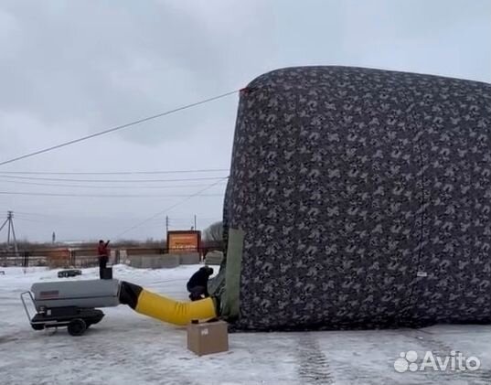 Бескаркасная палатка. Мобильный бокс