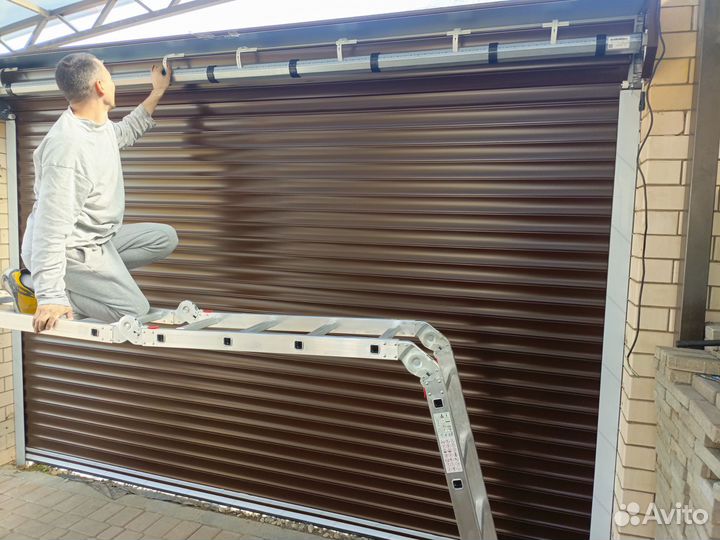 Рольставни на дверь/роллеты/ролата во двор
