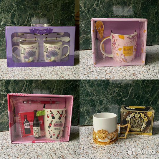 Чашка с блюдцем чайник подарочный набор
