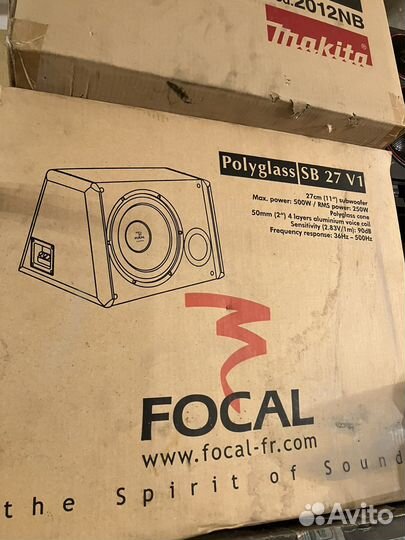 Автомобильный сабвуфер Focal SB27V1