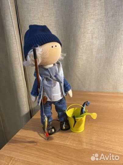 Кукла рыбак на заказ