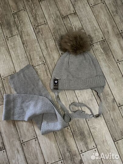 Шапка и шарф на мальчика, зима