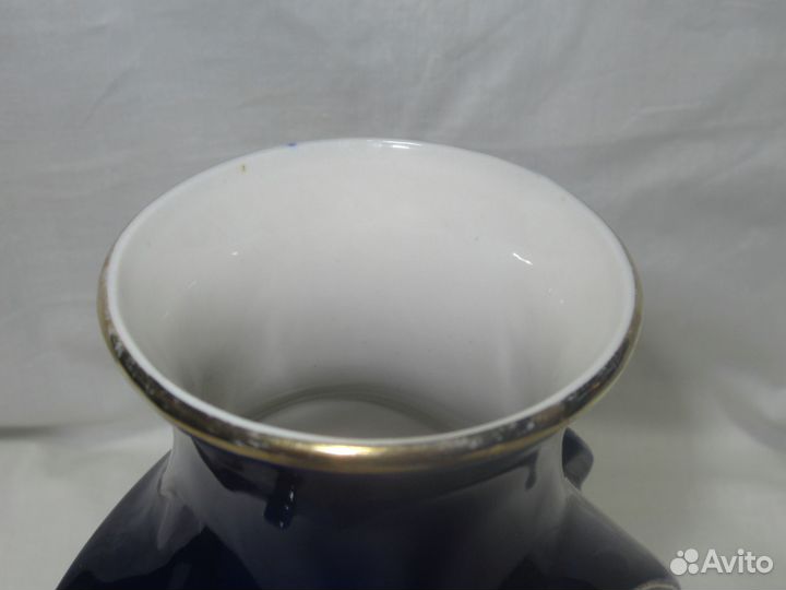 Ваза. Кобальт. Гжель. СССР