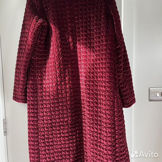 Zara (s-m) бархатное кимоно кафтан бордовое