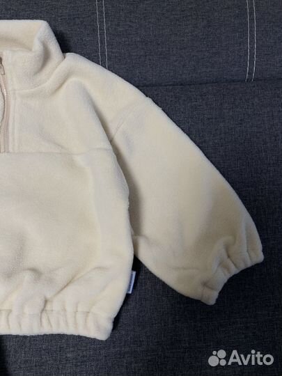 Детский флисовый костюм флис молочный 92 98 100
