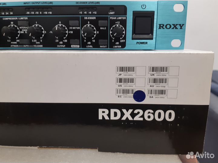 Roxy RDX 2600 компрессор, лимитер, гейт, экспандер