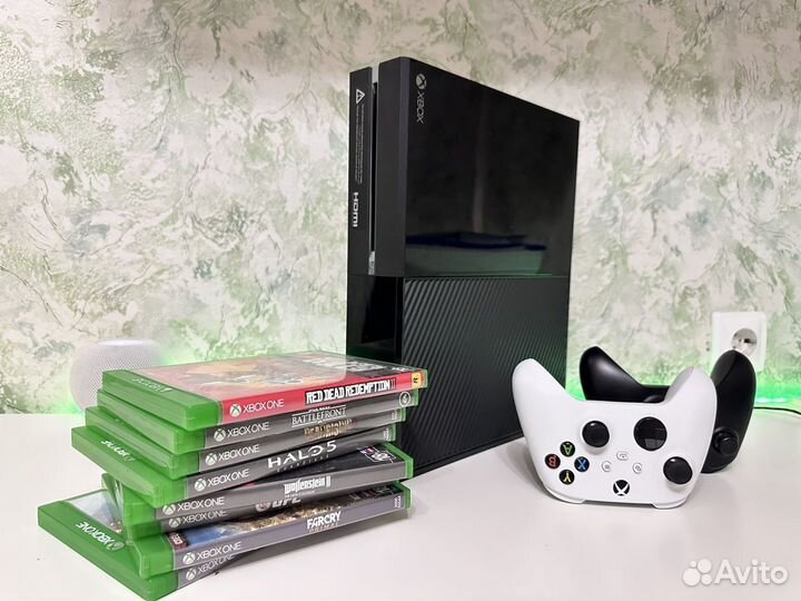 Xbox One + 947 игр (обмен, гарантия)