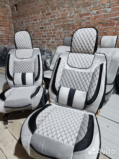 Чехлы на сиденья из Алькантары на весь салон