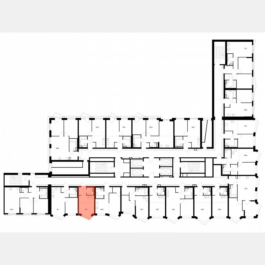 Квартира-студия, 19,6 м², 3/31 эт.