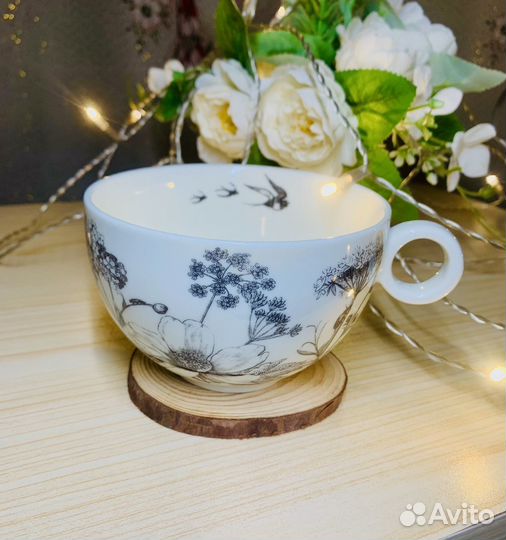 Кружка H&M home, серия ботаника, 350мл