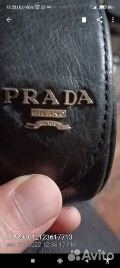 Ремень prada оригинал винтаж.кожа.оценка