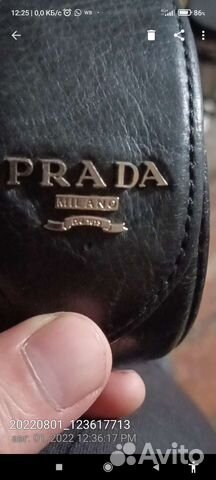 Ремень prada оригинал винтаж.кожа.оценка