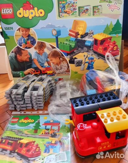 Lego duplo 10874 поезд и железная дорога